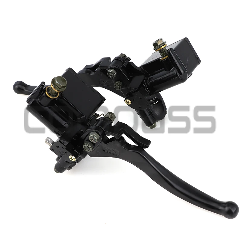 Handlebar Hydraulic Brake Lever With Parking Brake For 150-250cc GY6 ATV Quad Bike Parts 22mm Left /Right Front Master Cylinder