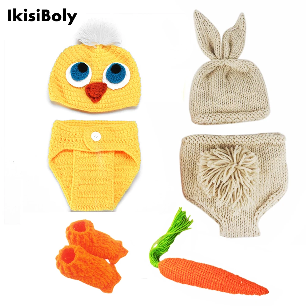 0-3M Newborn Baby Clothing Photography Props New Girl Boys Handmade Chick Costume Babe Clothes Accessories Gift For Babies