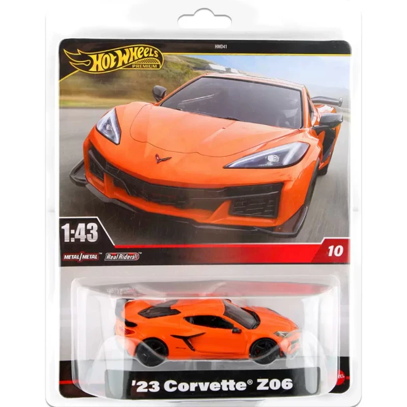 Original Hot Wheels Premium Car Toys for Boys 1/43 Diecast 69 Modified Ford Mustang Porsche 911 GT3 RS Corvette Z06 Vehicle Gift