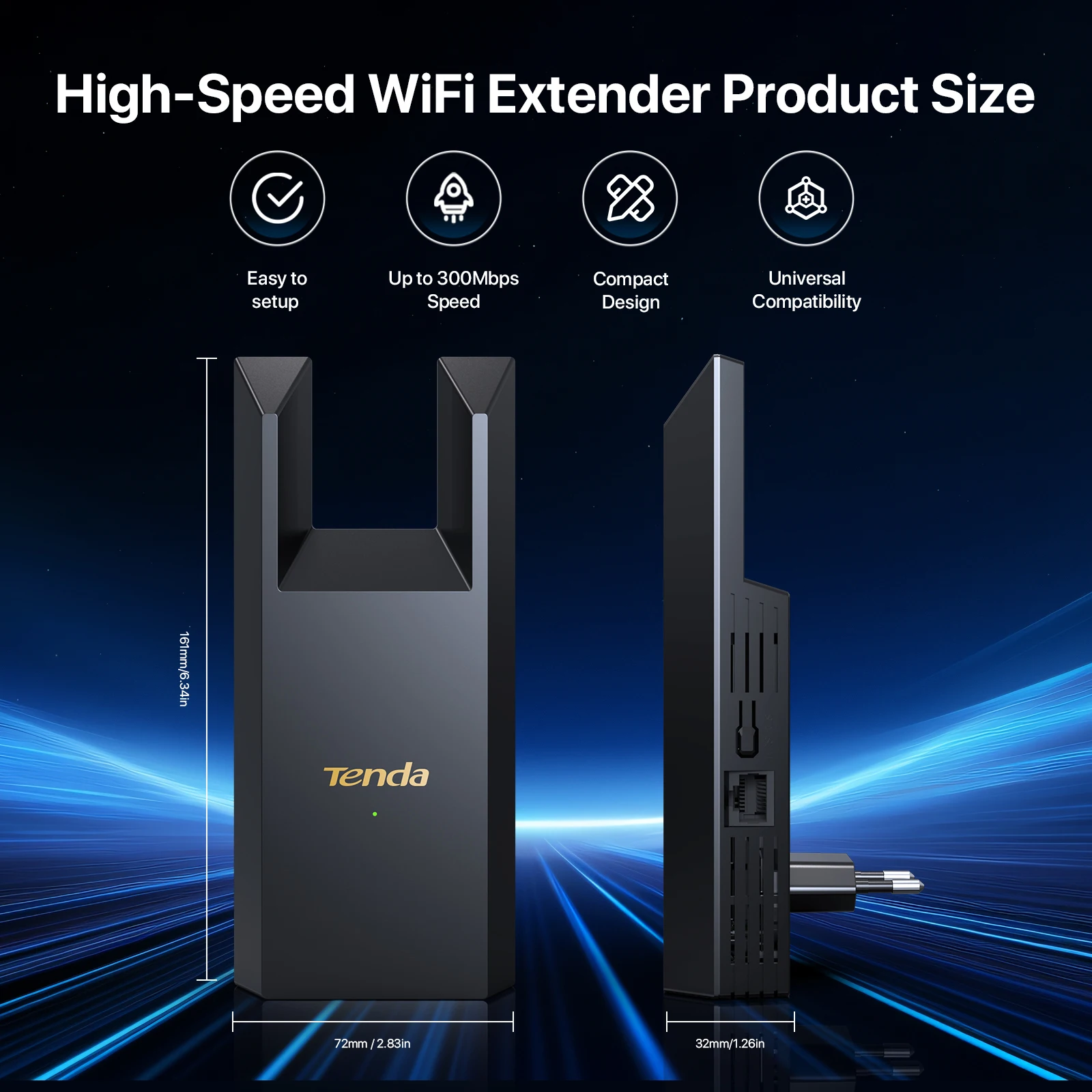 

Тенда 300MBPS WIFI ретранслятор удаленный WI-FI усилитель 2.4G WIFI сигнал усилитель сети усилитель для дома/офиса беспроводной ретранслятор