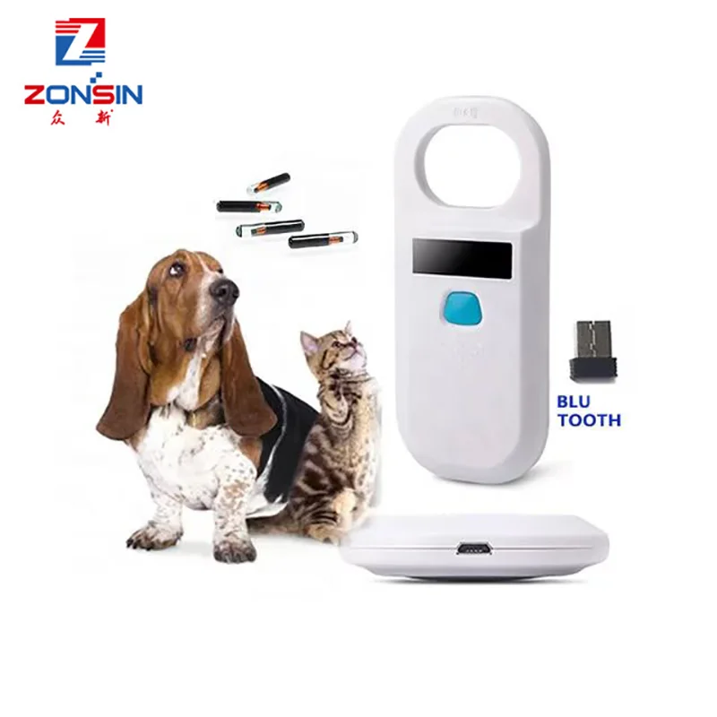 Imagem -03 - Blu-tooth Rf2.4g Vidro Chip Tag Reader Leia Somente Scanner Pet id Gato e Cão Animal Leitor Rfid Fdx-b 134.2khz 125khz