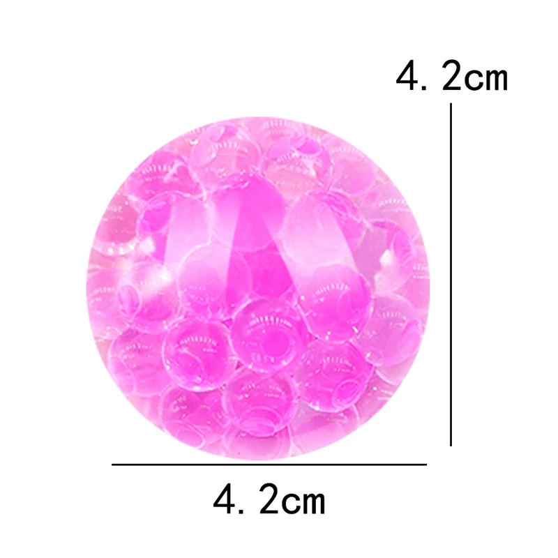 Boule de raisin en TPR pour adulte et enfant, jouet de décompression, réduction de pression, arc-en-ciel, 4.2cm, 1 pièce