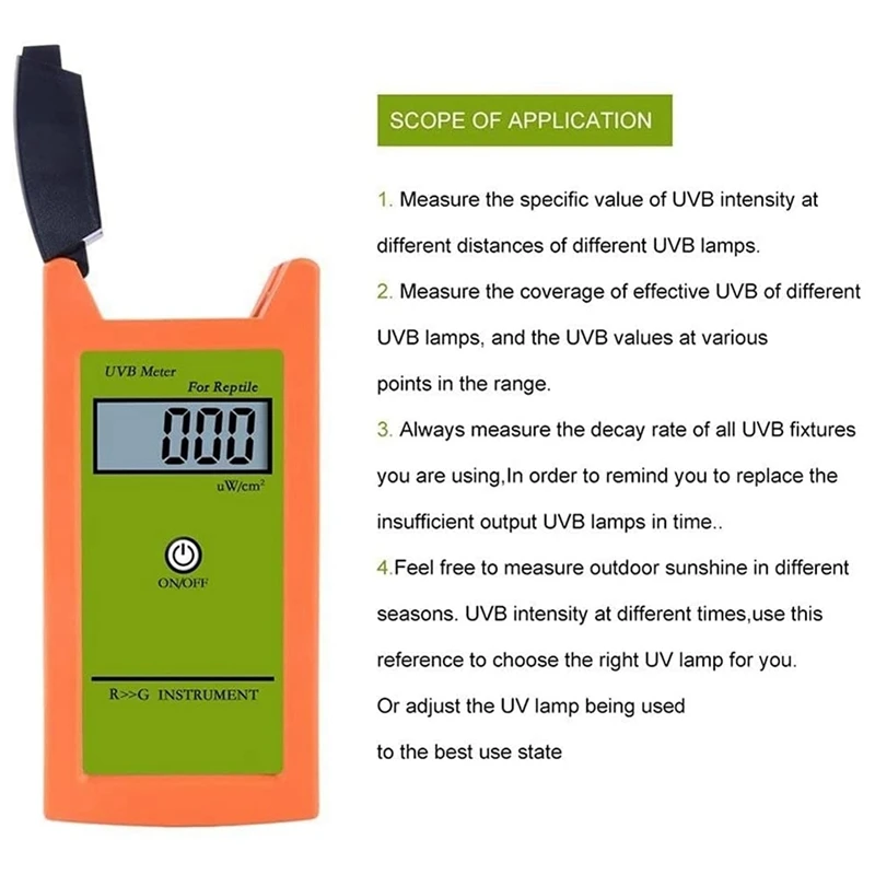 UVB Meter UVB Tester High Accuracy UVB Detector UVB Test Instrument For Reptile