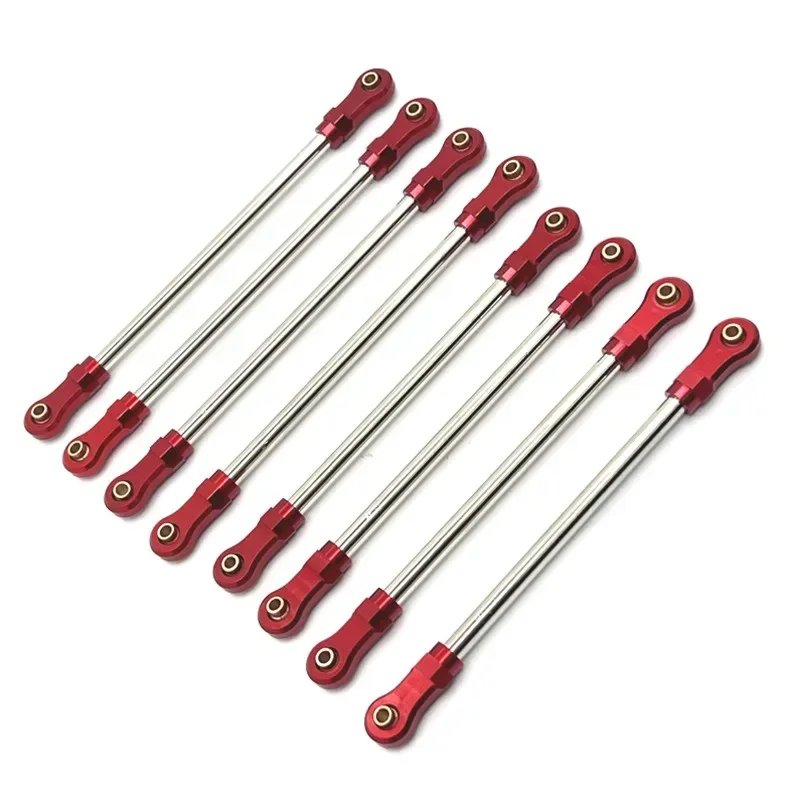 

YIKONG YK4106 YK4107 8pcs Metal Pull Rod Link Rod Linkage 1/10 RC Crawler Car Upgrade Parts Accessories