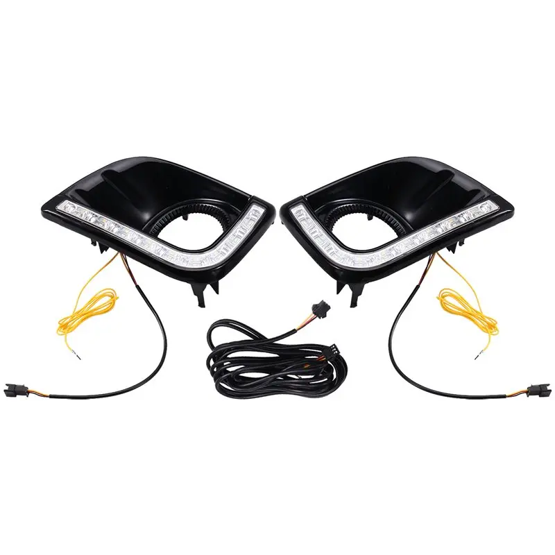 

AU05 -Светодиодные дневные ходовые огни с динамическим указателем поворота, дневные ходовые огни для Toyota Prado