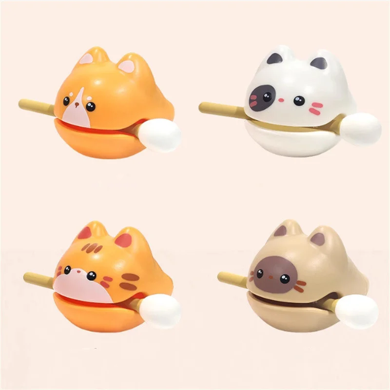 Cute cat stress-relieving wooden fish percussion instrument decoration, toy for stabilizing emotions, birthday creative gift