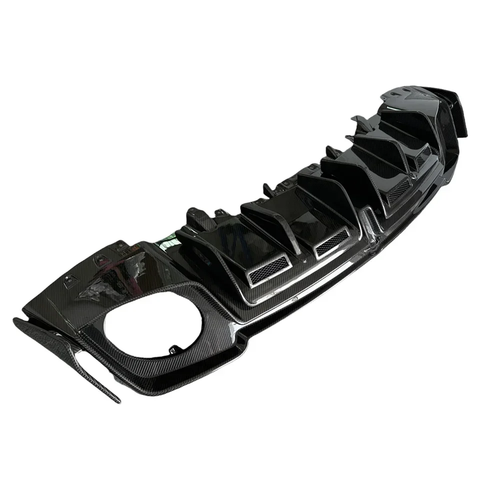 

Fits For Audi R8 Coupe 2022-23 DRY CARBON FIBER Rear Bumper Diffuser Lip Spoiler Kit
