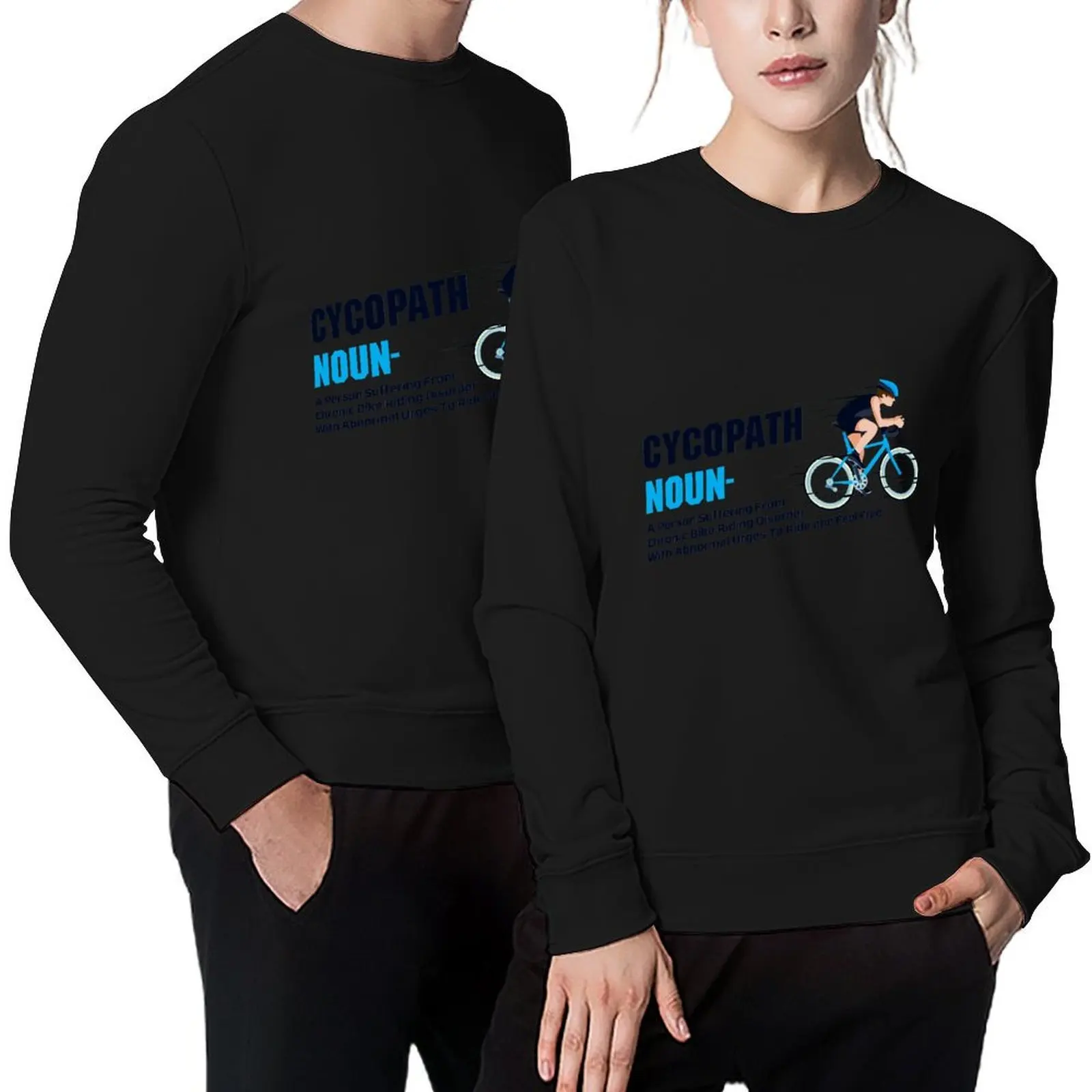 

Cycopath Noun - Cycling Funny gift idea Pullover winter clothes blouse men's winter sweater korean autumn clothes sweatshirts