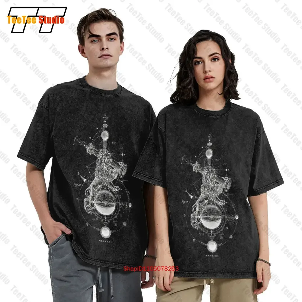Vitriol Sol In Leo Occult Sacred Geometry Vintage Oversized T-Shirt 4IKI