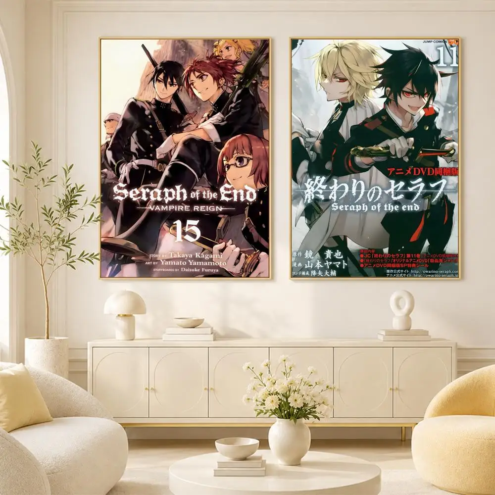 Vampire Seraph Of The End Poster Room Home Decoration Interior Wall Art Printing Garage Posters Gift