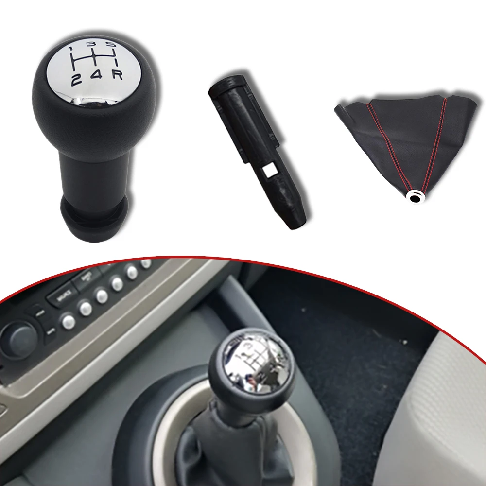 For Citroen Grand C4 Picasso Space Tourer MPV 2006-2013 2403CN 5 Speed Gear Stick Shift Knob Lever Pen Adapter Accessories Parts