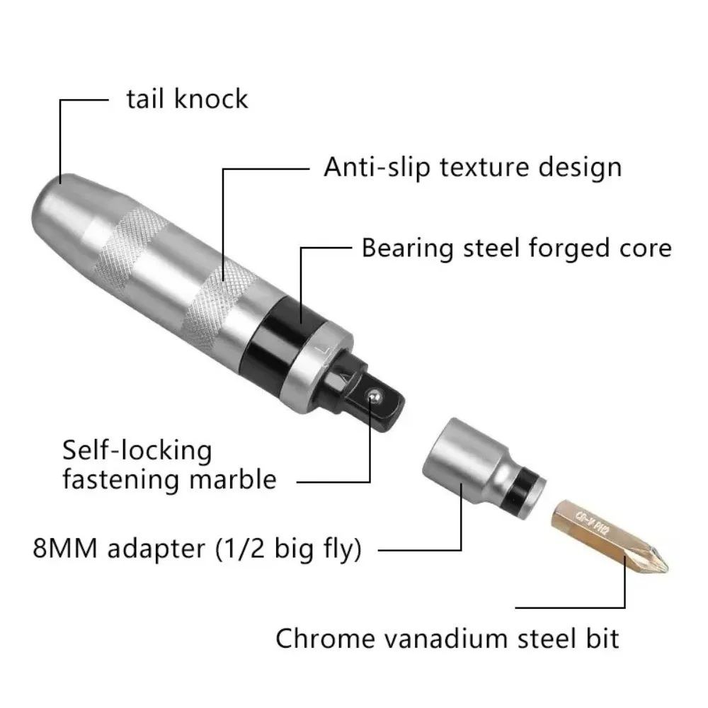 7 pçs extrator de parafuso de alto torque dureza à prova dwaterproof água impacto chave de fenda resistente à corrosão kit de ferramentas de reparo