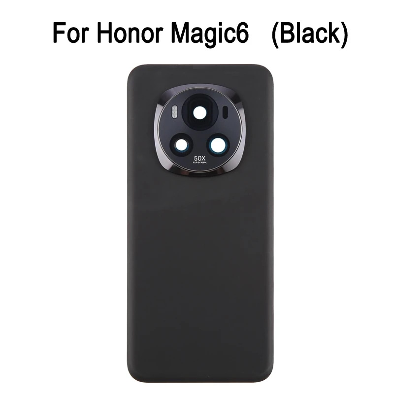 OEM غطاء خلفي للبطارية لهاتف Honor Magic6 6.78'' / Honor Magic6 Pro 6.80'' بوصة، غطاء خلفي مع جزء استبدال إطار عدسة الكاميرا