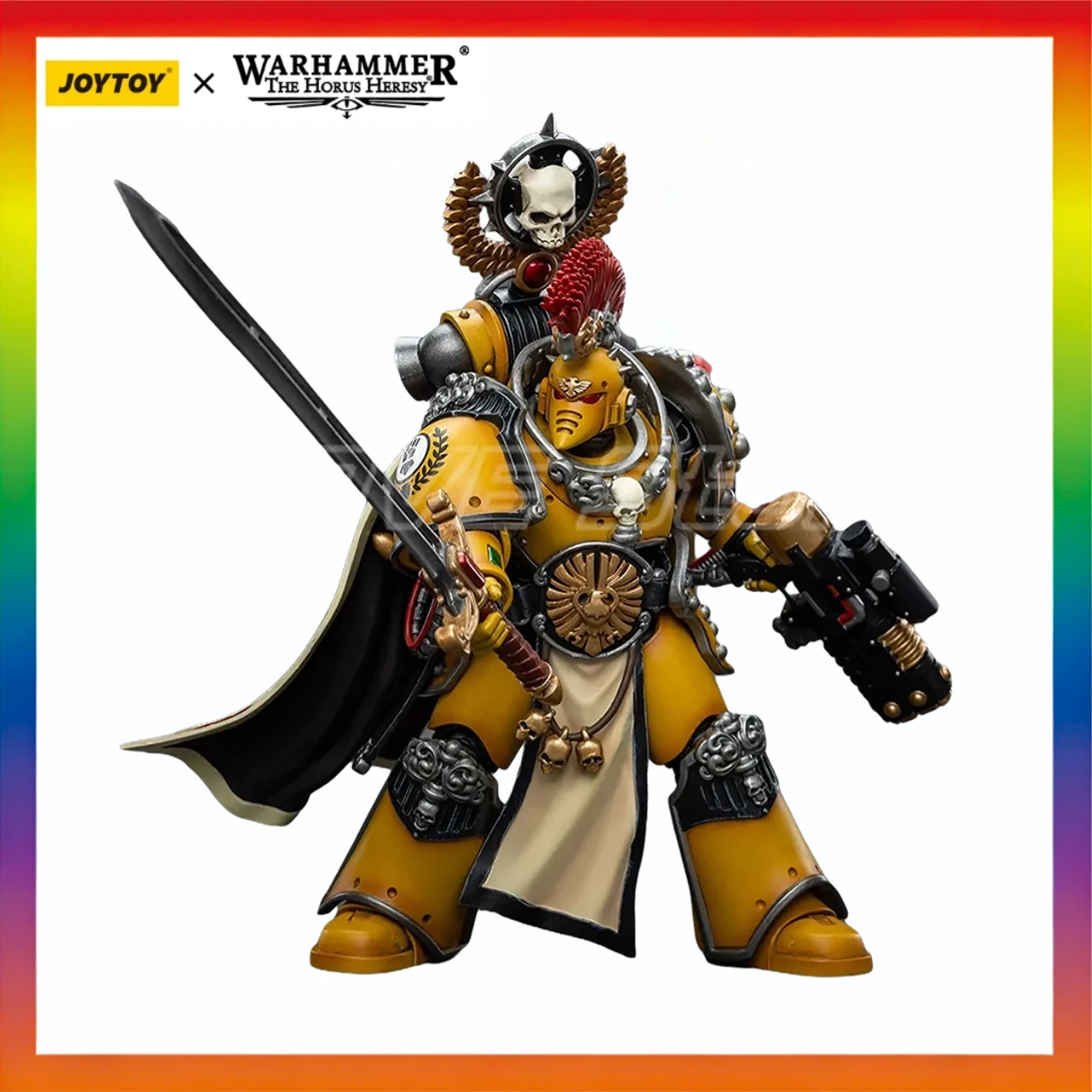 

В наличии оригинальная JOYTOY Warhammer 40K Imperial Fists Legion Praetor с силовым мечом 1/18, экшн-фигурка, модель, подарочные игрушки