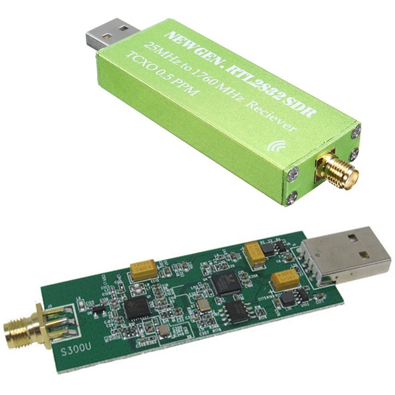USBアダプター,テレビ受信機,rtl-sdr rt2832u r820t2 1ppm tcxo, 2x