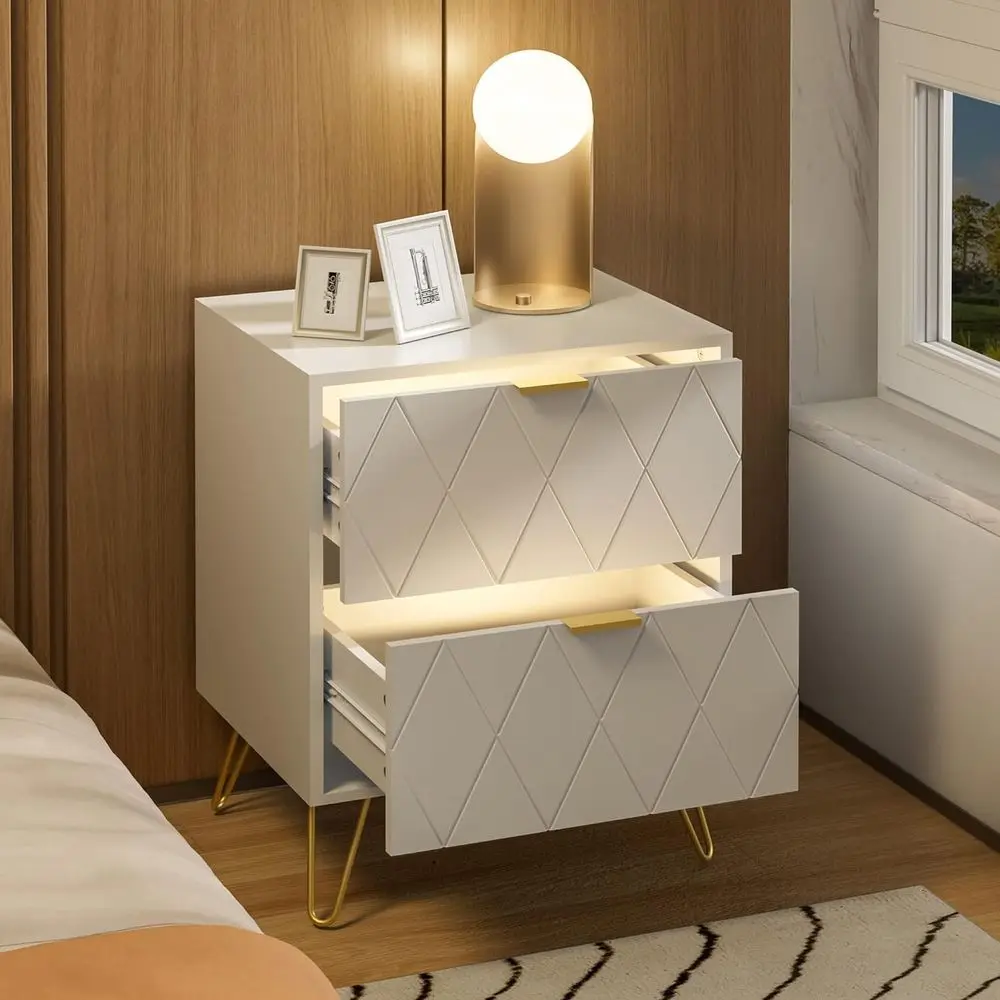 Bedroom Sets White Sets 3 Piece, Night Stand Sets and 6 Der Drer or Bedroom, Two Ders Nightstand Set o 2 & 6 Der Drer Combo 3 Pi