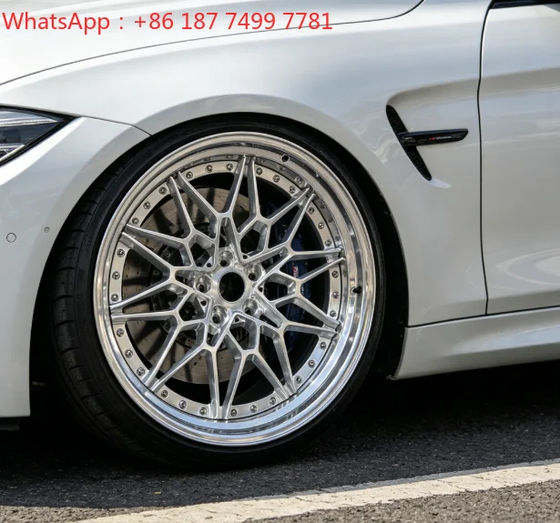 

Bku 826M Forged 2 Piece for BMW G80 G82 G83 M3 M4 F40 G20 G8X M4 19 20 Inch Custom Concave Silver 5x112 Alloy Car Wheels