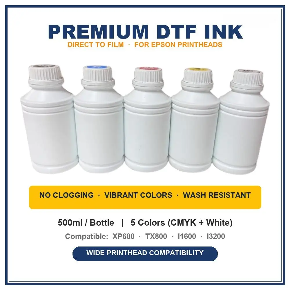 EP-DTF INK 500m Direct Transfer Film Heat Transfer for Epson Printer Compatible With I3200 L1800 L800 L805 XP600 TX800 PET Film