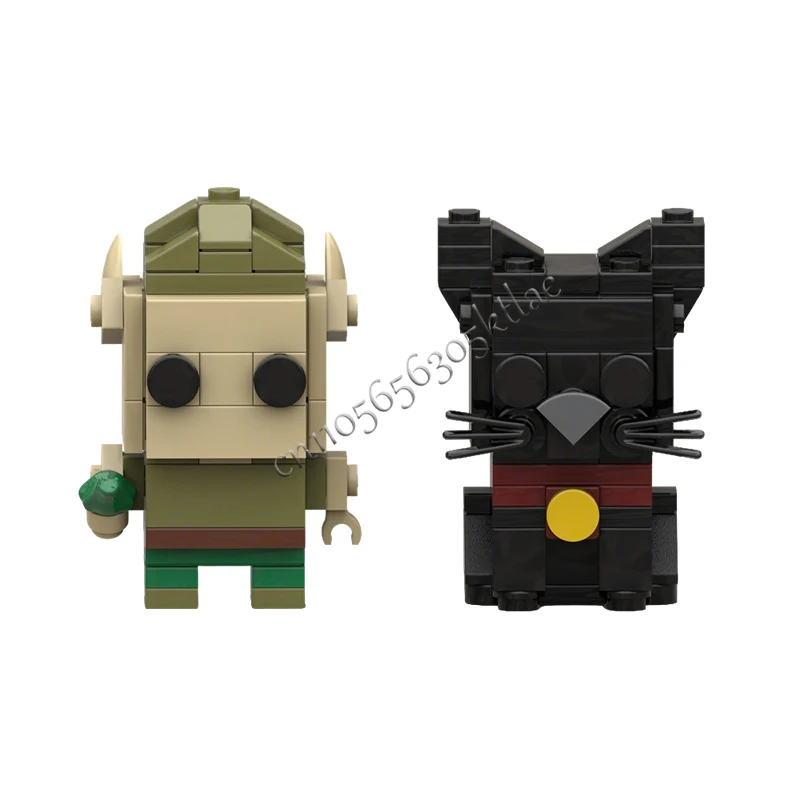 146PCS MOC Famous Movie Children and Pet Cats Model Building Blocks DIY Assembly Bricks Toys For Children Popular Birthday Gifts