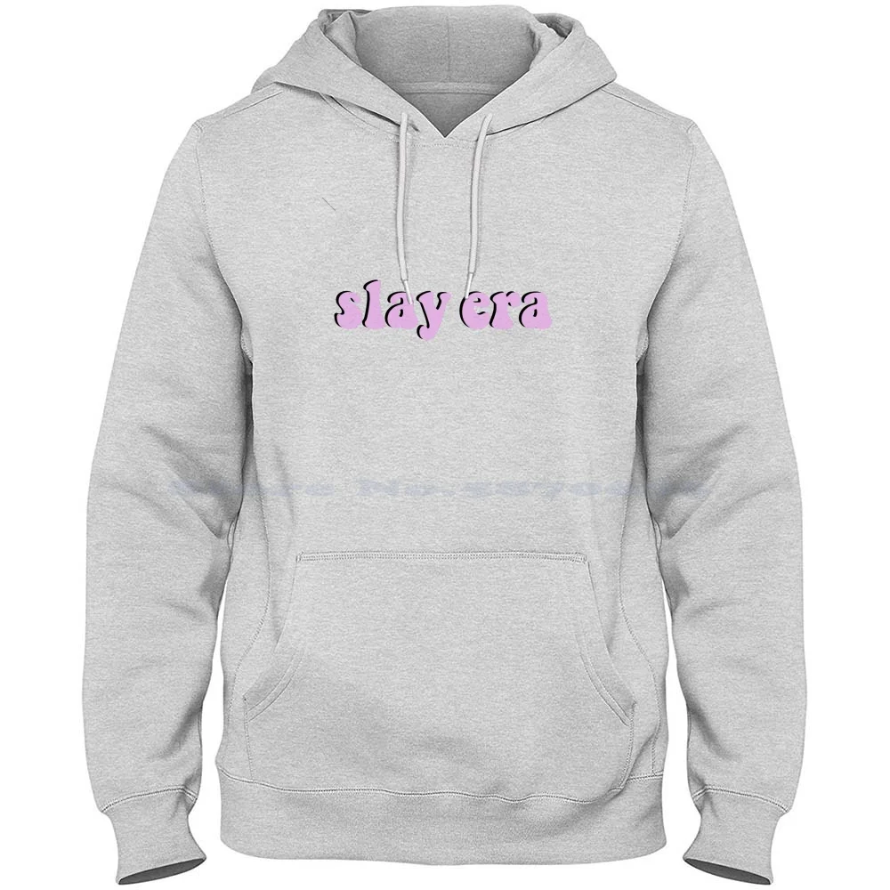 Slay Era Pink 100% Cotton Hoodie T Shirt Slay Era 2023 Trendy Popular Pink Aesthetic Clean Girl Y2K Slay Girl Gen Z Girlboss