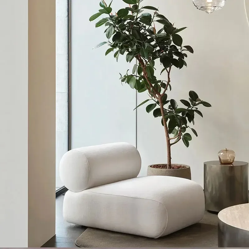 

#Modern minimalist designer casual lazy chair velvet fabric living room furniture small household low arm single sofa