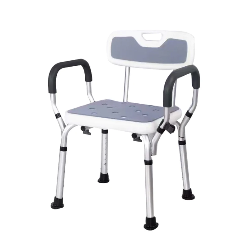 

Factory Direct Sale Bath Stool Shower Chair Bathroom Adjustable Bath Chair with Arms for Elderly Disabled