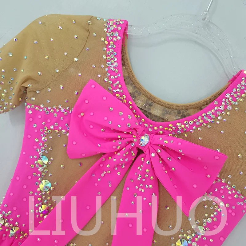 LIUHUO Rhythmic Gymnastics Leotard Competitive Cheerleading Performance For Children