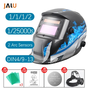 Auto darkening helmet adjustable range MIG MMA electric welding mask helmet welding lens caps for welding machine professional