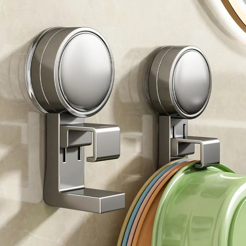 

No-Punching Suction Cup Hook Washbasin Storage Shelf Toilet Bathroom Basin Storage Rack Hanging Shelf for Bathroom Organization