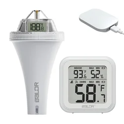 Pool Thermometer Floating Easy Read Digital Swimming Pool Thermometer Wireless Water Temperature Gauge Thermometers Floating