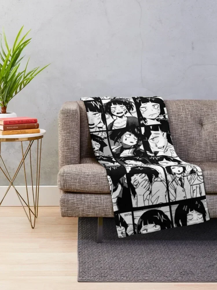 Jirou manga panel collage Throw Blanket Sofa Bed linens Custom funny gift Blankets