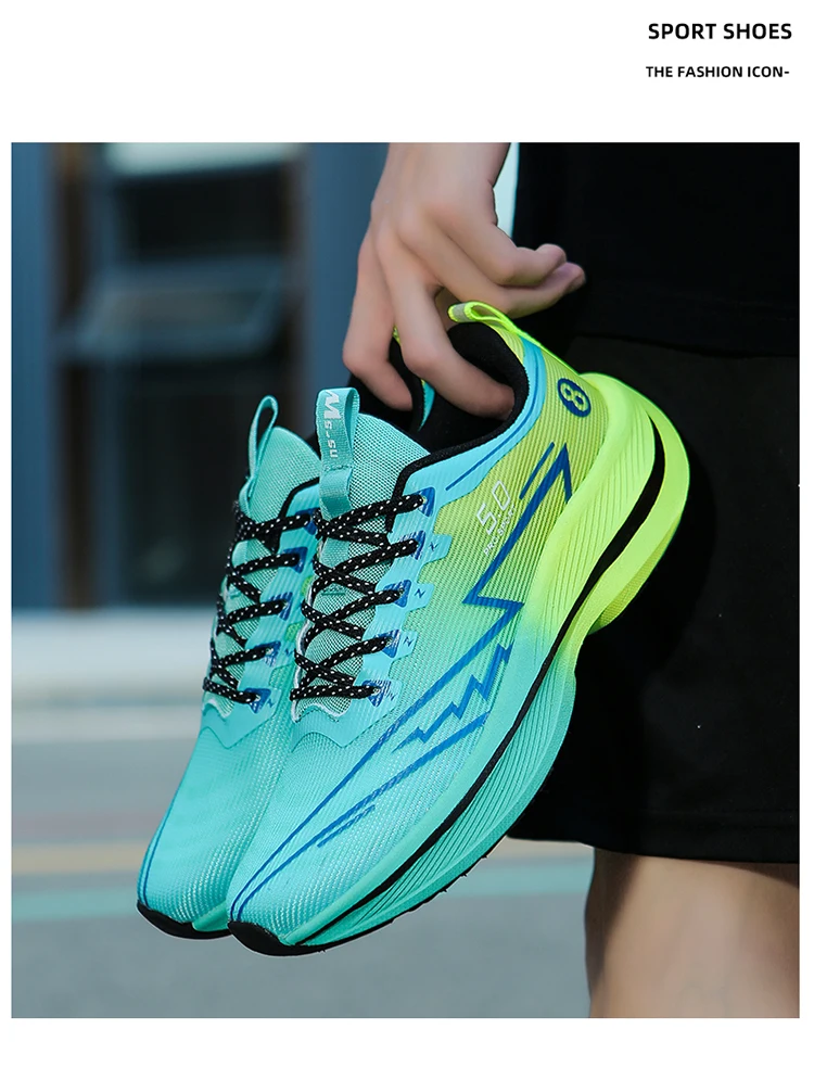 Men Sports Running Shoes Carbon Board Air Cushion Breathable Lightweight Women's Comfortable Athletic Nonskid Sneakers Sba037db260c8437884b5d911ae516f40V