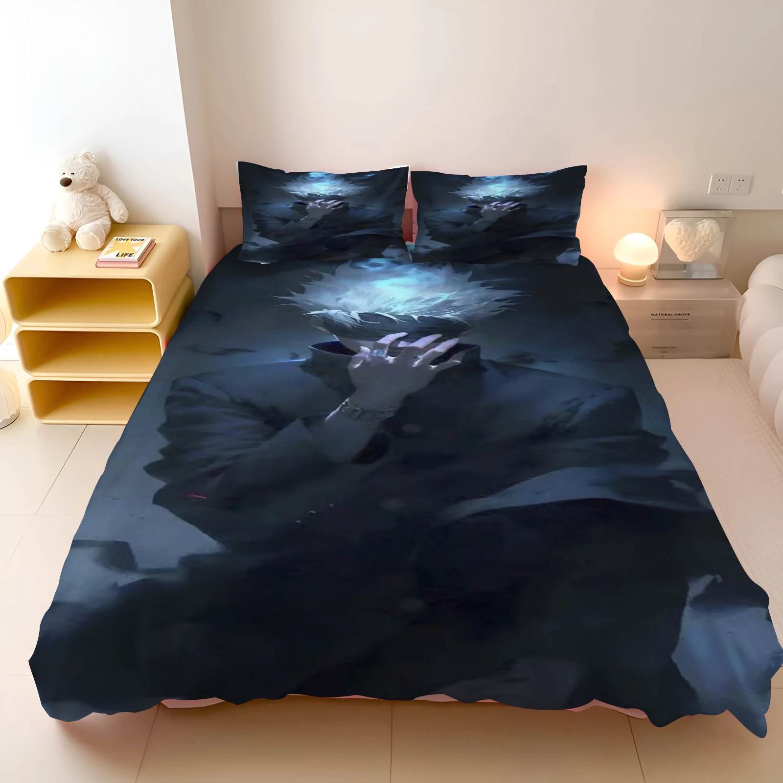 Ensemble de literie Jujutsu Kaimmense, ensembles de couverture d'anime japonais, linge de lit confortable, Twin, Queen, King, Single Size, DstressShipping, Célèbre