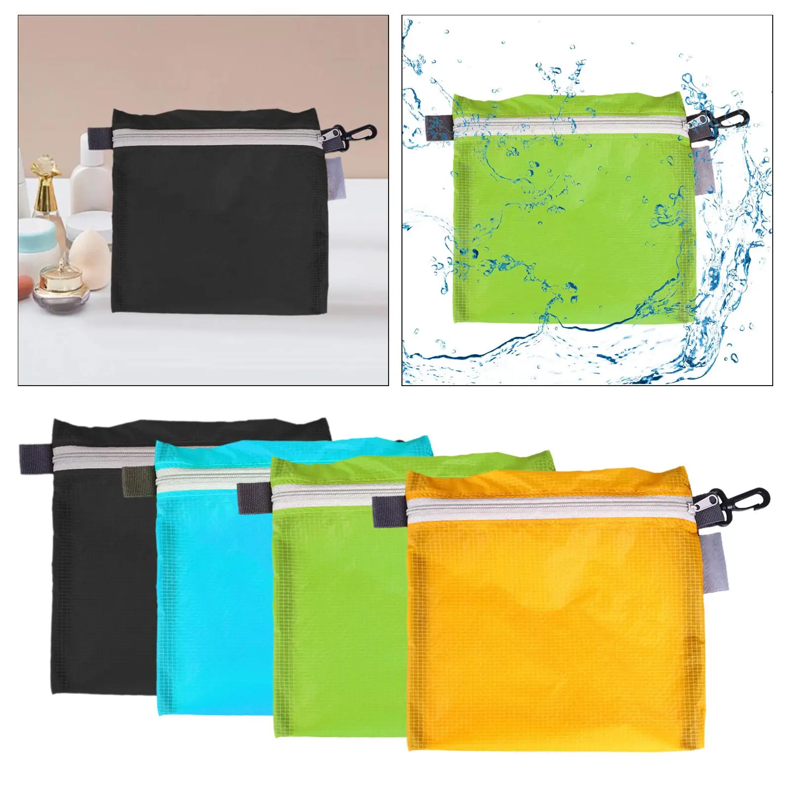 Utility Small Bag Small Bag with Snap Hook Portable Pencil Pouch Multipurpose Storage Pouch for Mobile Phone Wallet Hiking