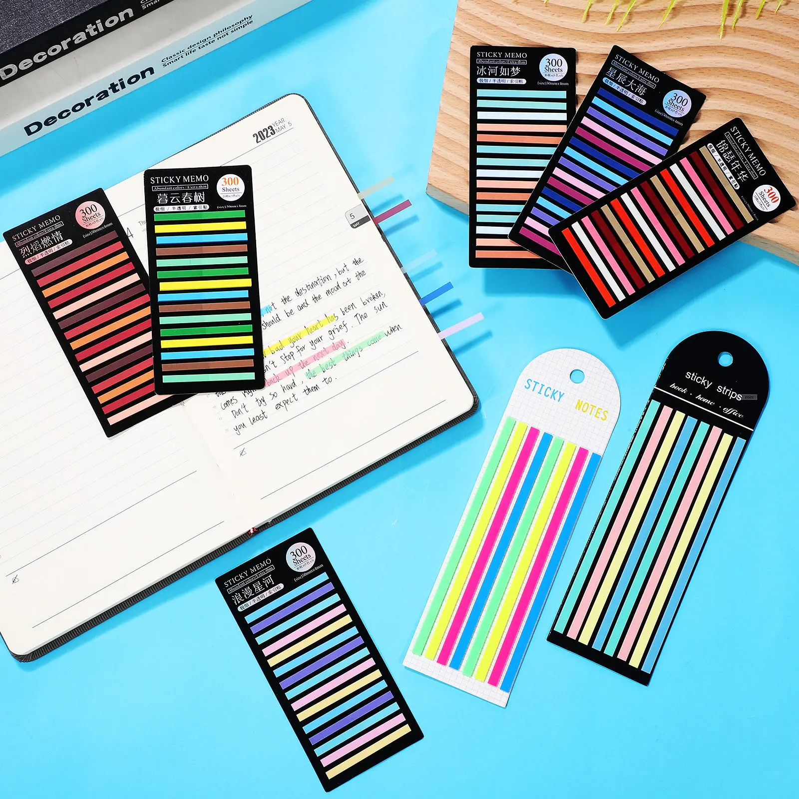 

8 упаковок прозрачных индексных стикеров-закладок для чтения и аннотирования книг, многоразовые, для пометок на длинных страницах