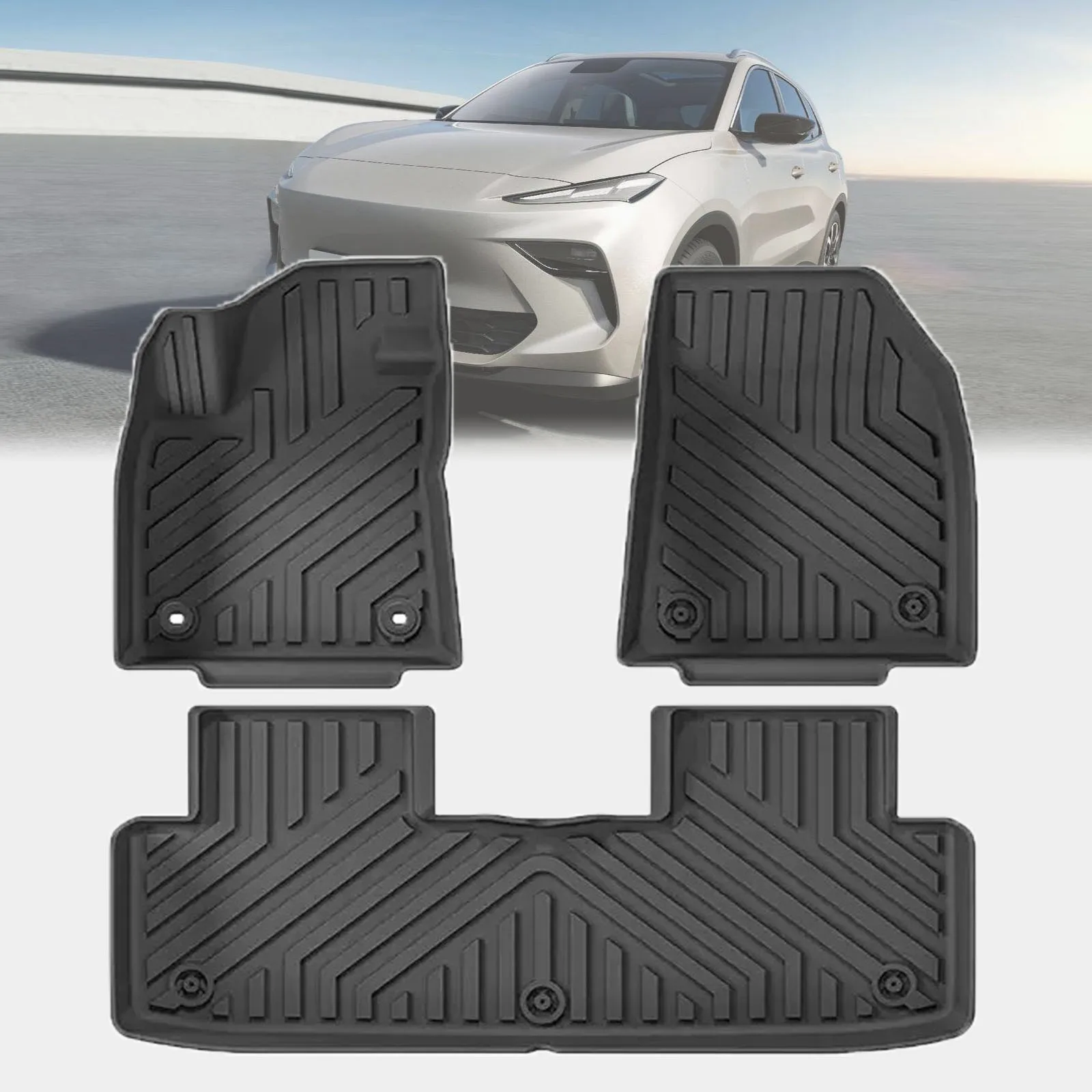 

Для MG S5 MGS5 EV 2025 2026 ES5: Пылезащитные, легкоочищаемые автомобильные коврики из TPE-материала, нескользящие, аксессуары для интерьера