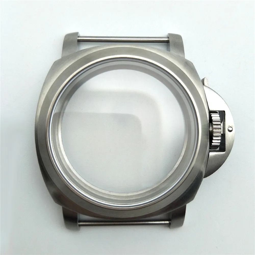 44mm PAM Stainless Steel Brushed Watch Case for ETA 6497/6498 for ST3600/ST3620 series Mechanical Movement 34.5mm Dial