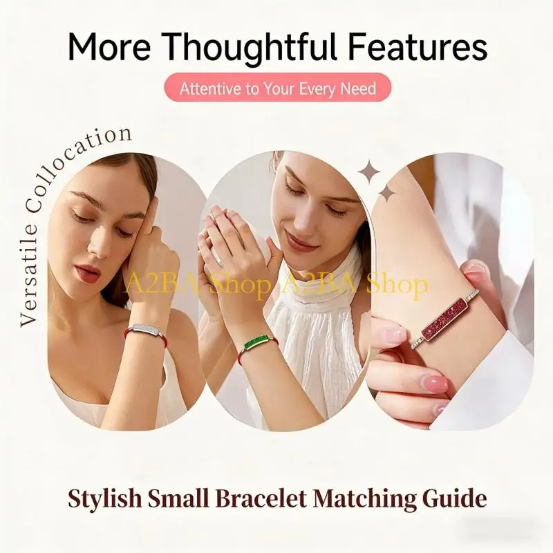 

A2BA Extreme Thin Impermeable Intelligent Bangle 11g Weight 5.6mm Thick 7 10 Periods