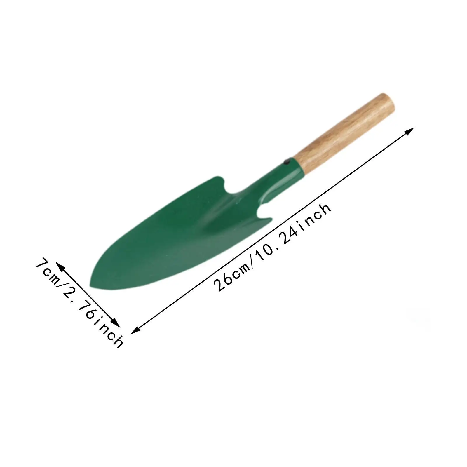 2xKids Digging Spade Garden Tool Portable Compact Children Gift Lightweight with Wooden Handle Hand Spade Small Garden Spade