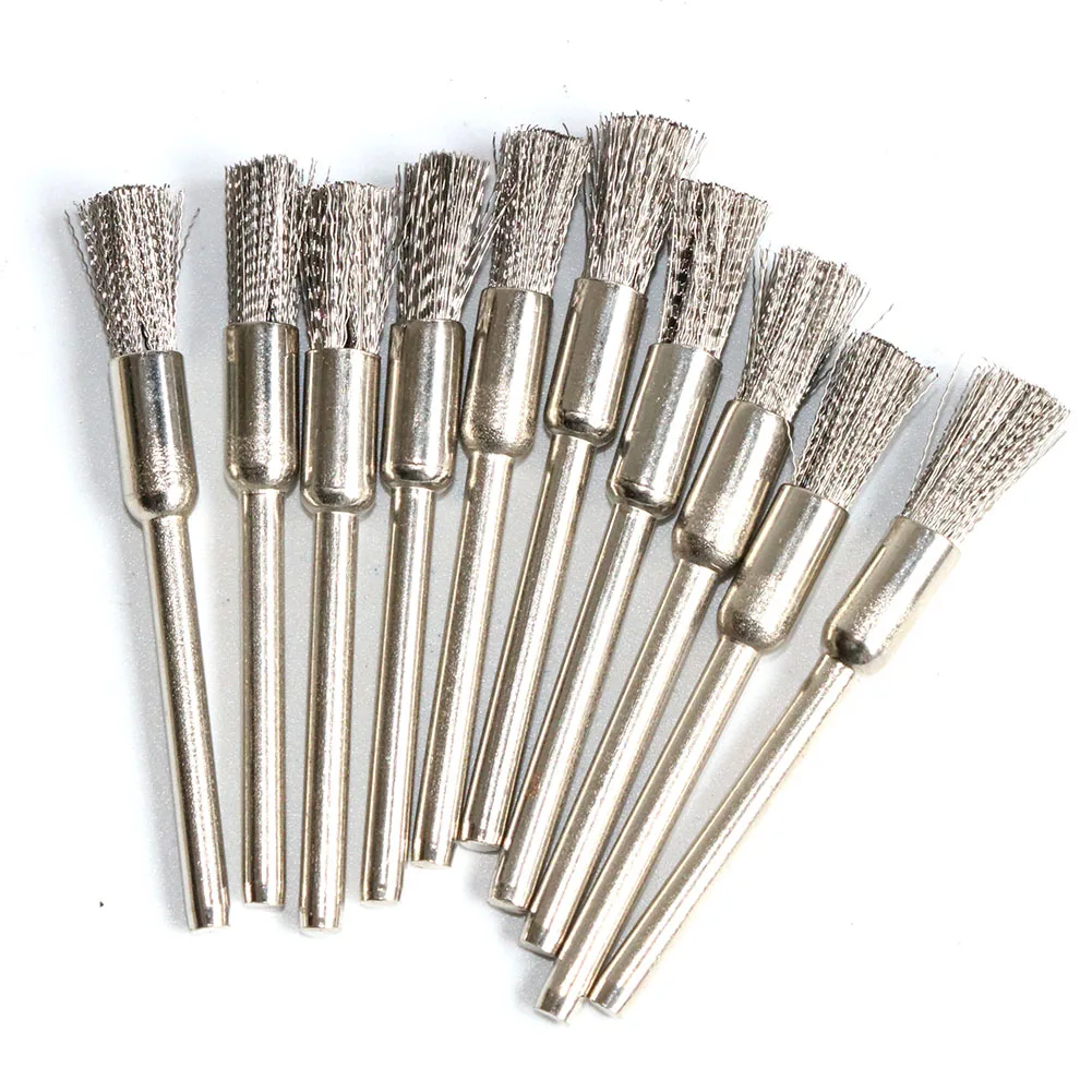 Imagem -06 - Escovas de Fio de Die Grinder Ferramenta Rotativa Ferramenta Elétrica para Gravador 10 Pcs 15 Pcs 30 Pcs Aço Inoxidável