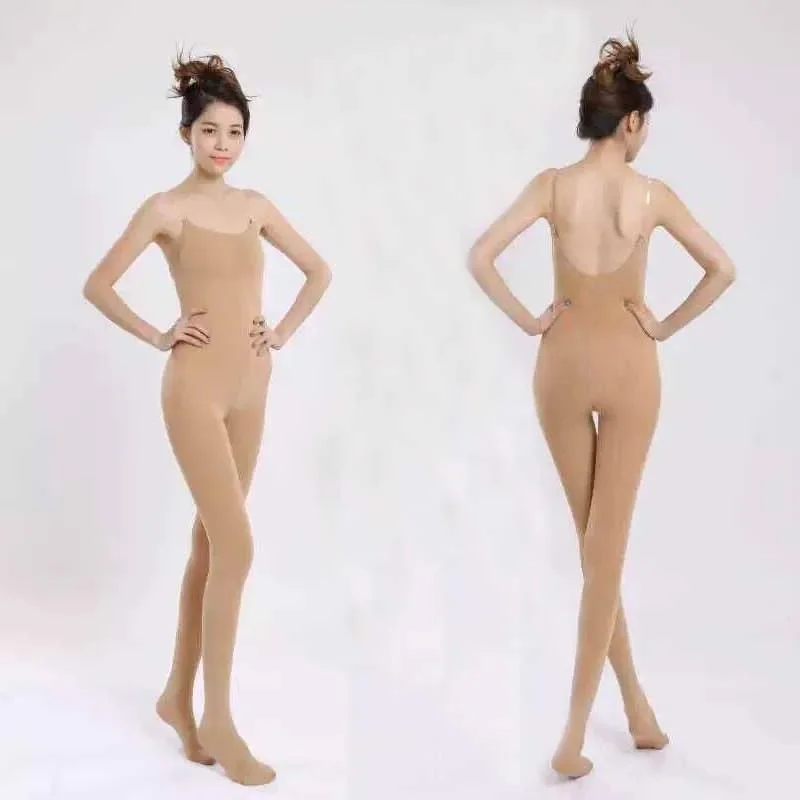 Collant de brevTiXI Bronzé Foncé pour Femme, Bas Brcorporelle, Charmant, Sexy, pour Tout le Corps, pour Club, Ballet, Adulte