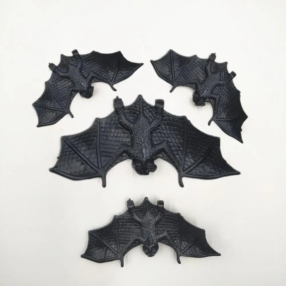 Fake Bat Fine Workmanship Simulation Bat Mini Tricky Props  Delicate Halloween Luminous Effect Simulation Bat