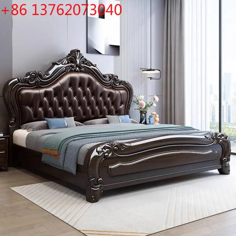 

Box Couples Bedrooms Double Bed Large Elegant Household Headboards Double Bed Luxury Lounges Camas De Dormitorio Furniture Home