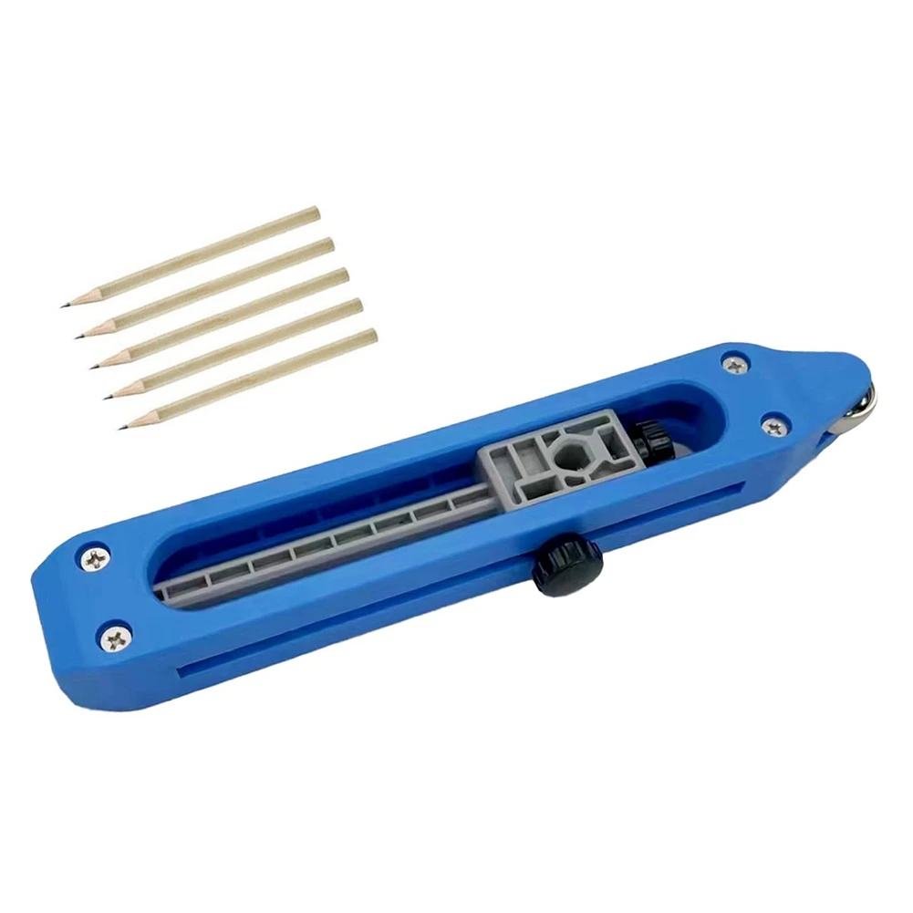 Contour Gauge Scribe Tool with Lock Contour Gauge Duplicator Contour Gauge Profile Tool with 5 Pencils-A68X