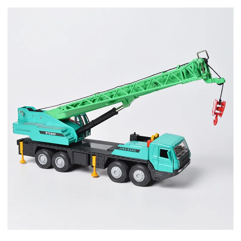1:50 Large crane toy alloy crane model telescopic folding arm hand simulation engineering vehicle FOR CHILD GIFT