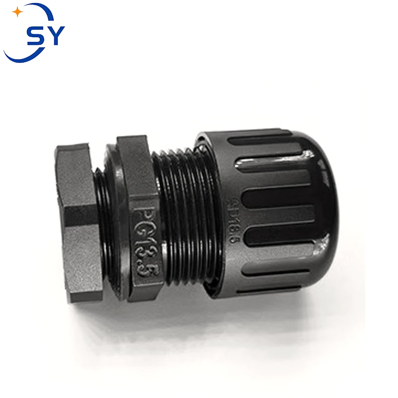 Bellows Waterproof Connector PG7-AD10/PG48-AD54.5 Wave Pipe Lock Head External Thread Connection To Withstand Water Pressure