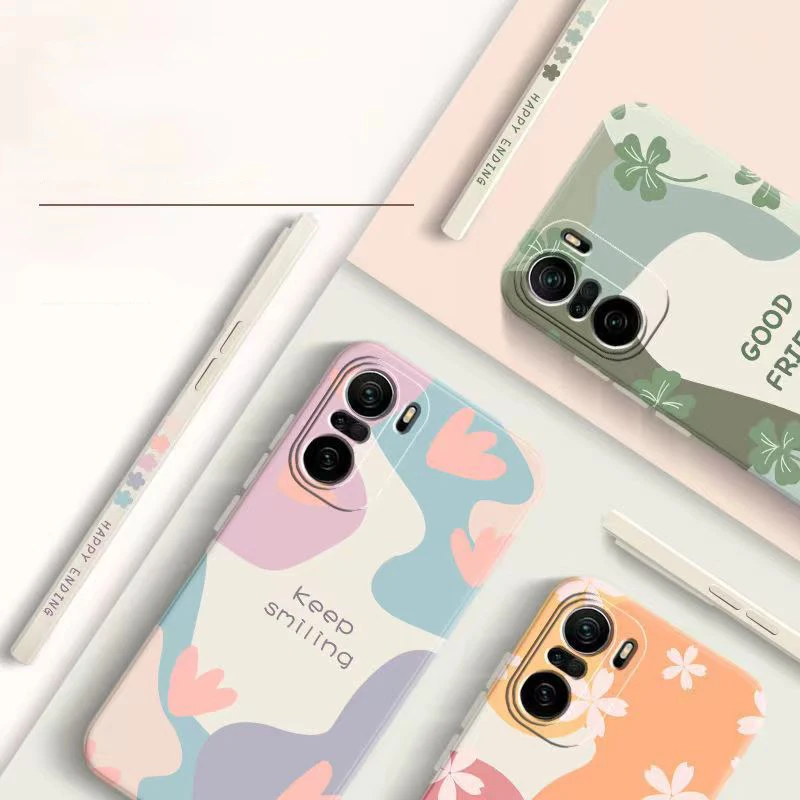Flower Phone Case For Xiaomi Redmi Note 14 13 12 Pro Plus 5G 12S 12 11S 11 10S Redmi 12 13C Shockproof Matte Soft Silicone Cover