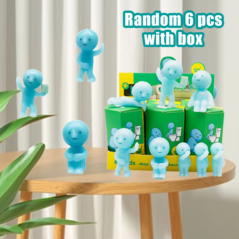 

SMISKI слепая коробка, туалетная серия, серебристая зеленая кукла, загадочная коробка, фигурки, кукольные фанаты, детский подарок на Рождество и день рождения