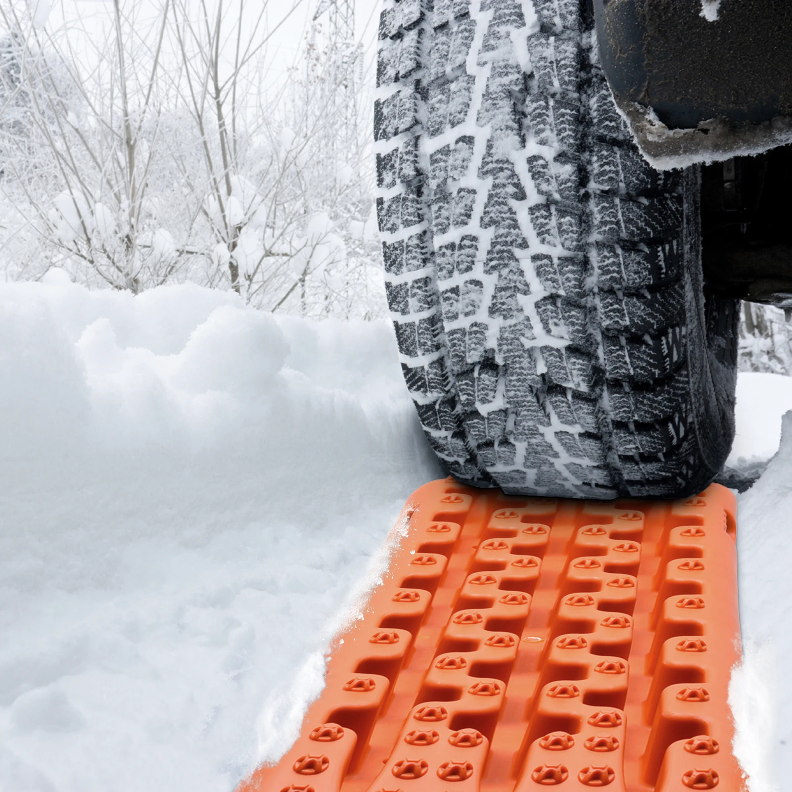 10T Traktionsbrett, 2 Stück, Schnee-Offroad-Schienen, Traktionshilfe, Schiene, Reifenleiter für Schlamm, Sandblätter für Wohnmobile – Detail 9