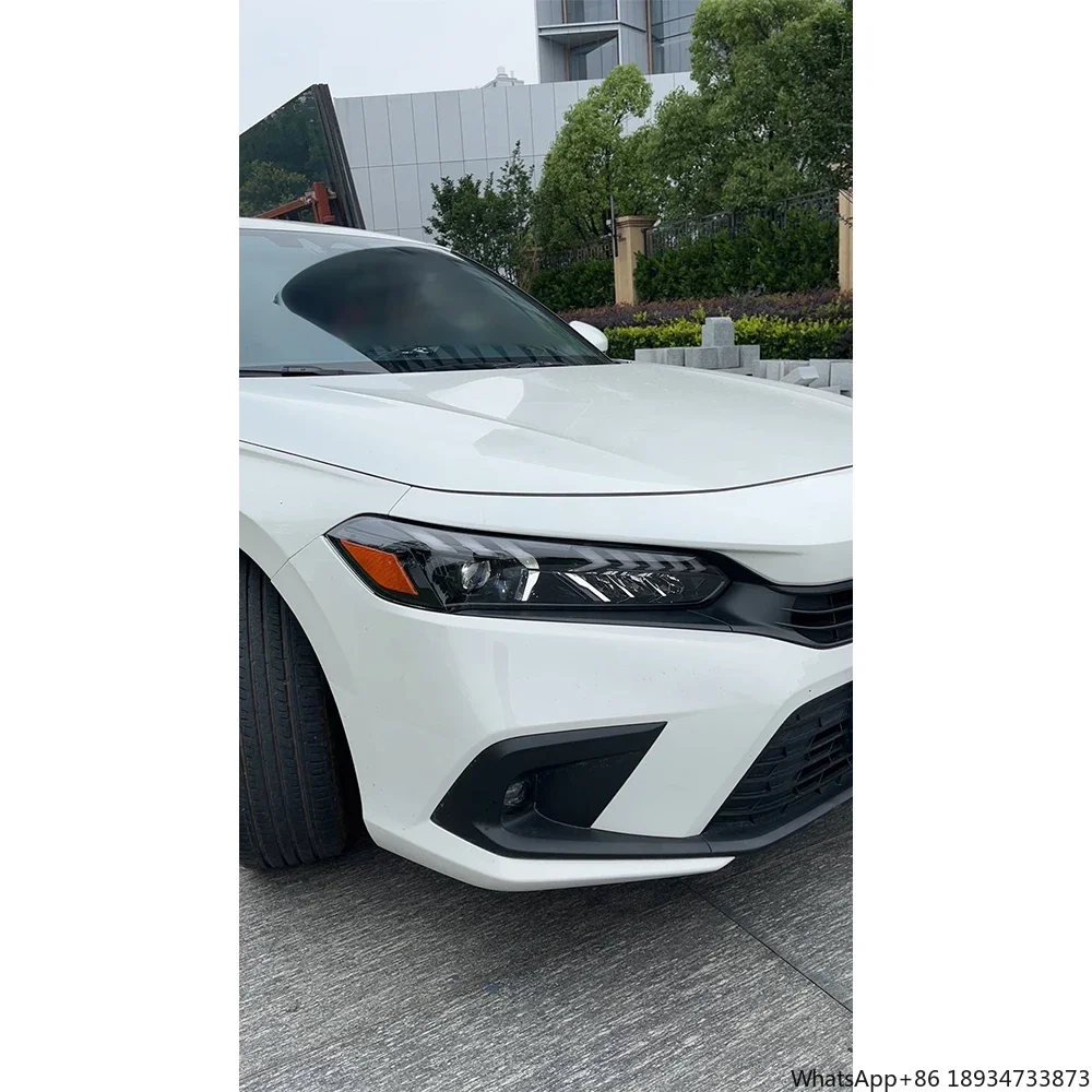 كامل Led رئيس ضوء مصباح كشافات المصباح لهوندا سيفيك سيتي 2022 2023 11 الجيل